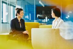 two women in a meeting